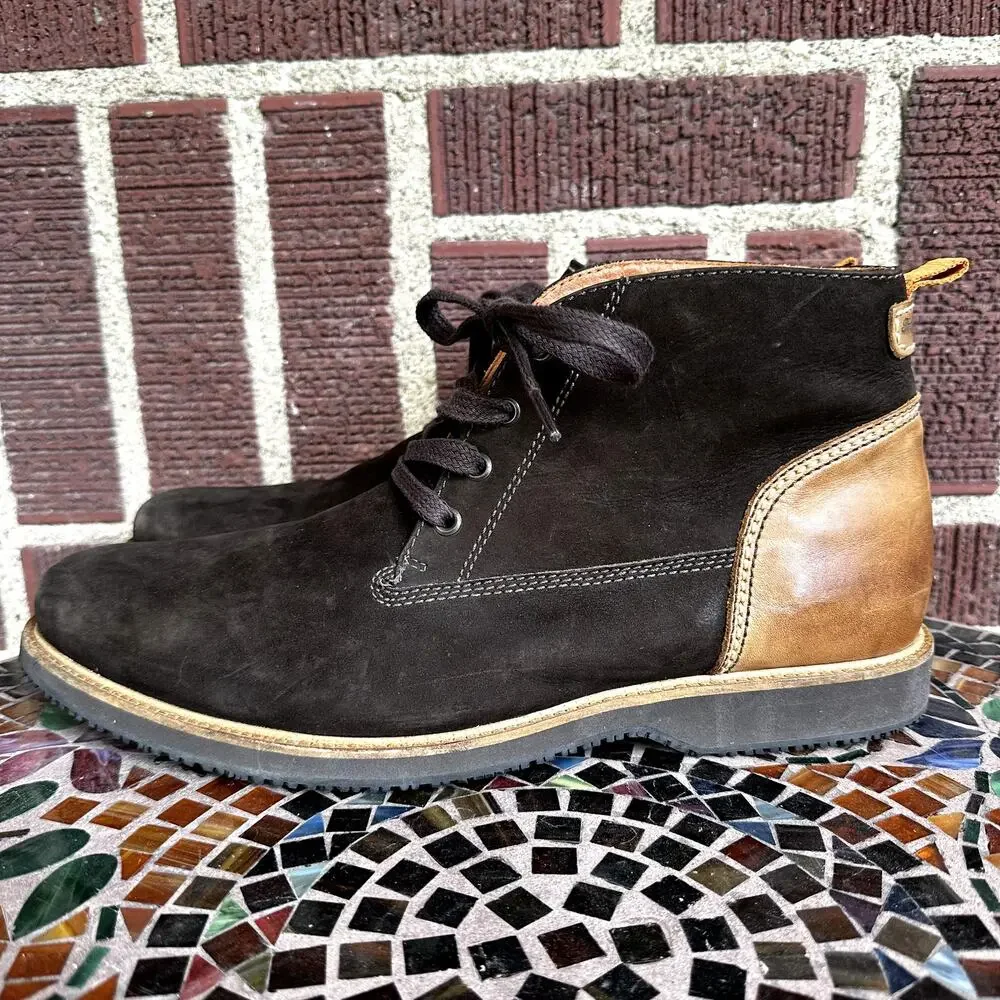 Tommy Bahama Edisto Chukka Boots Nubuck Leather Ankle Lace Up Brown 12M